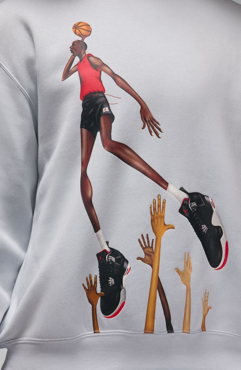 Jordan x Darien Birks Artist Series Crewneck Sweatshirt, Alternate, color, 