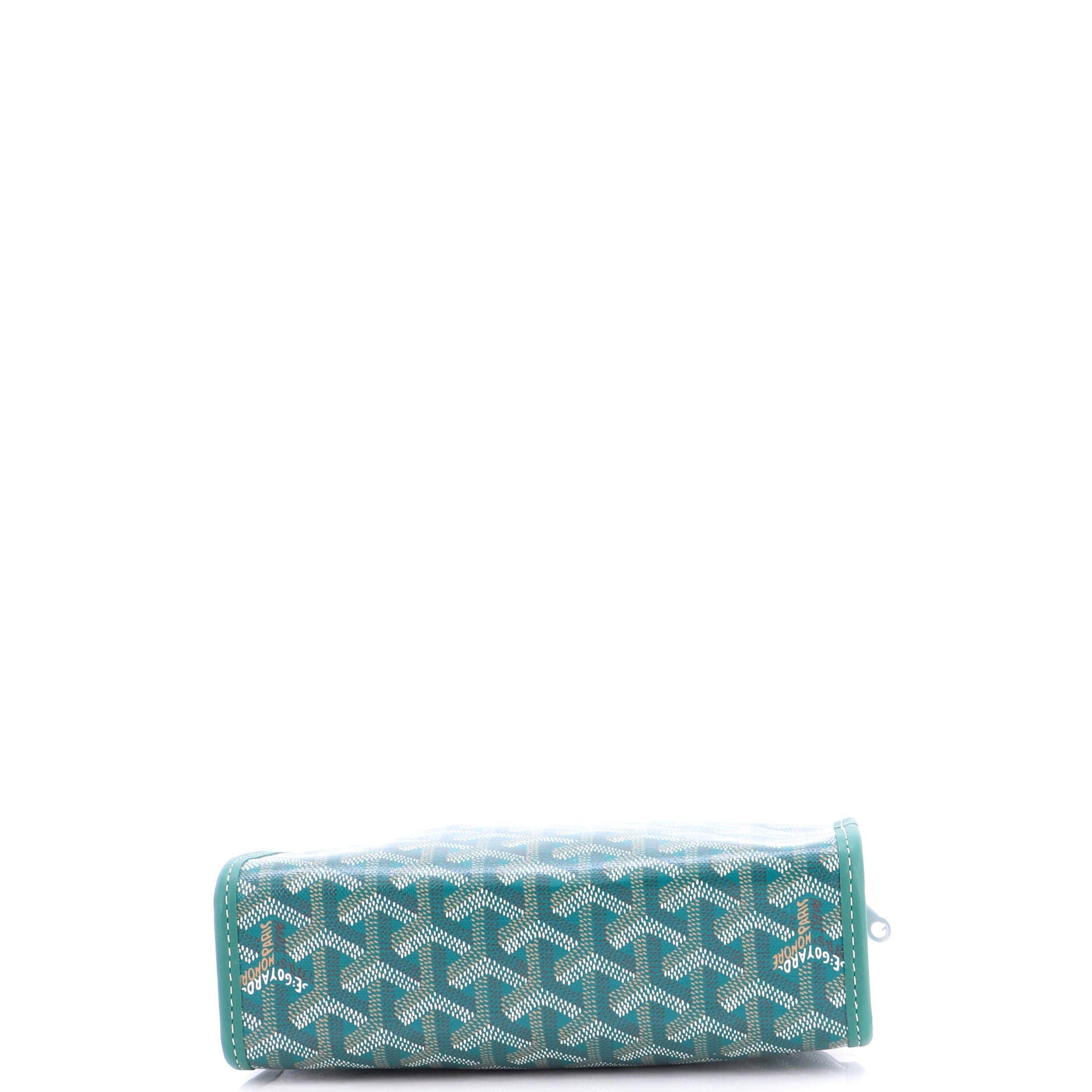 Pre-Owned Goyard Jouvence Toiletry Pouch Coated Canvas PM, Alternate, color, Green