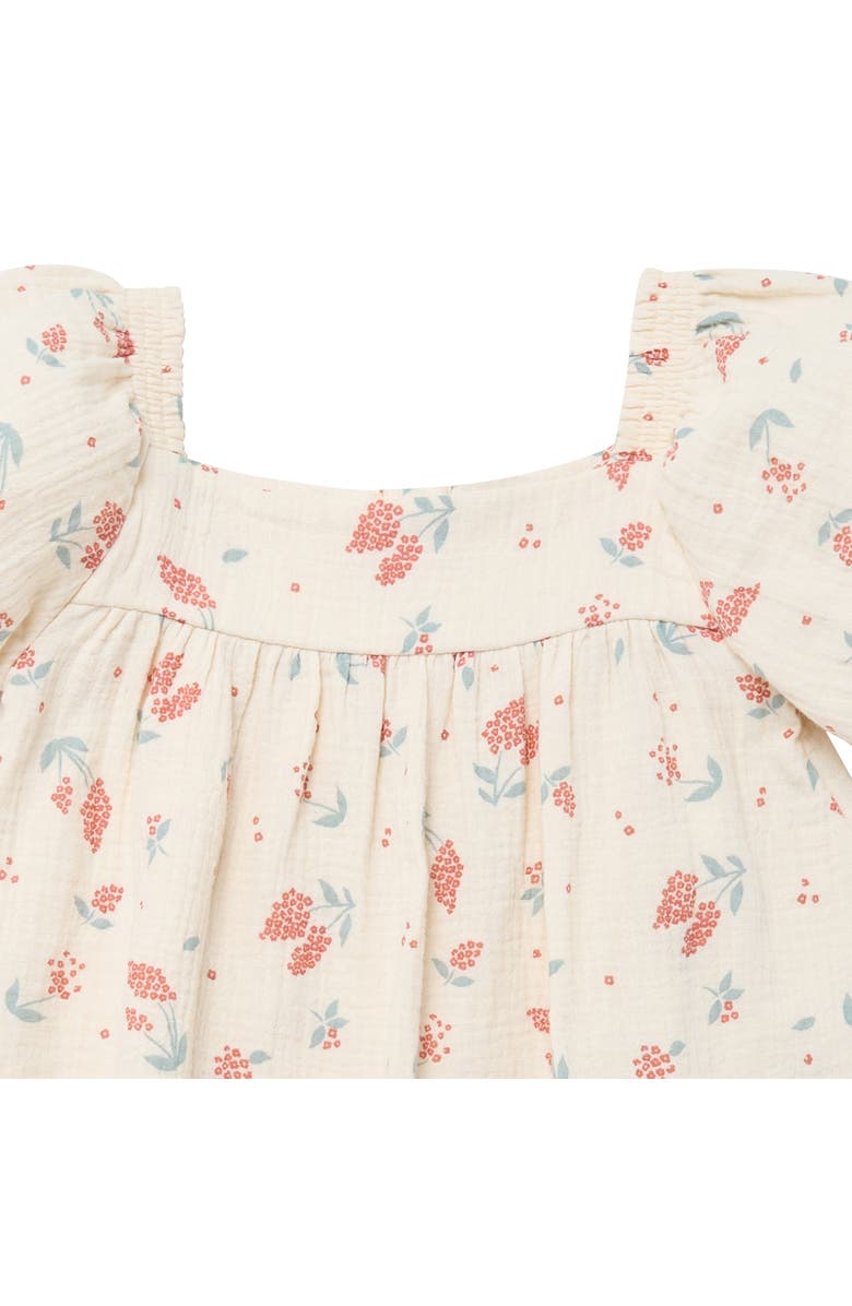 Modern Moments<sup>™</sup> by Gerber Puff Sleeve Dress, Alternate, color, Beige Tossed Lavender