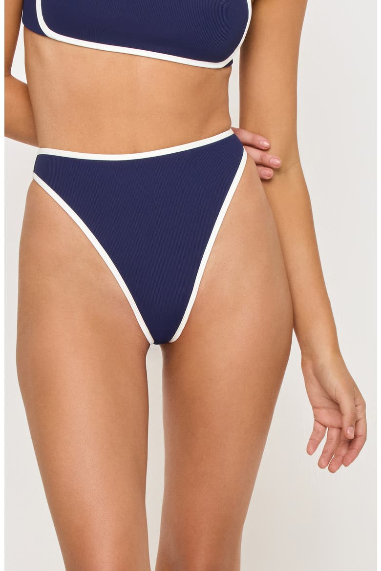 Nora Bitsy Bikini Bottoms, Main, color, MIDNIGHT/ CREAM