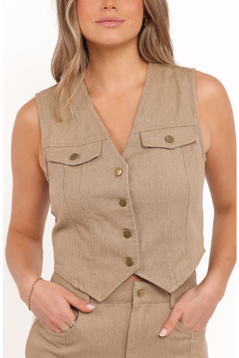 Giselle Vest & Maxi Skirt Set, Alternate, color, BEIGE