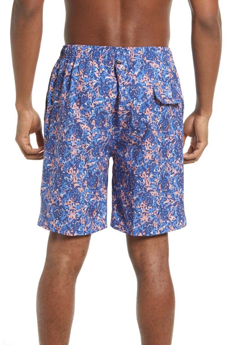 Turtle Tide Swim Trunks, Alternate, color, CARNIVAL BLUE
