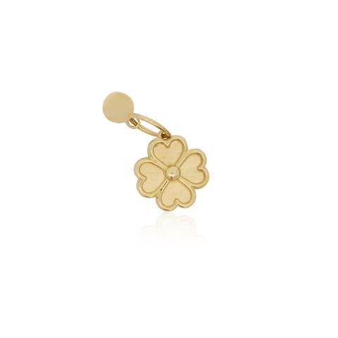 Gold Four Leaf Clover Charm