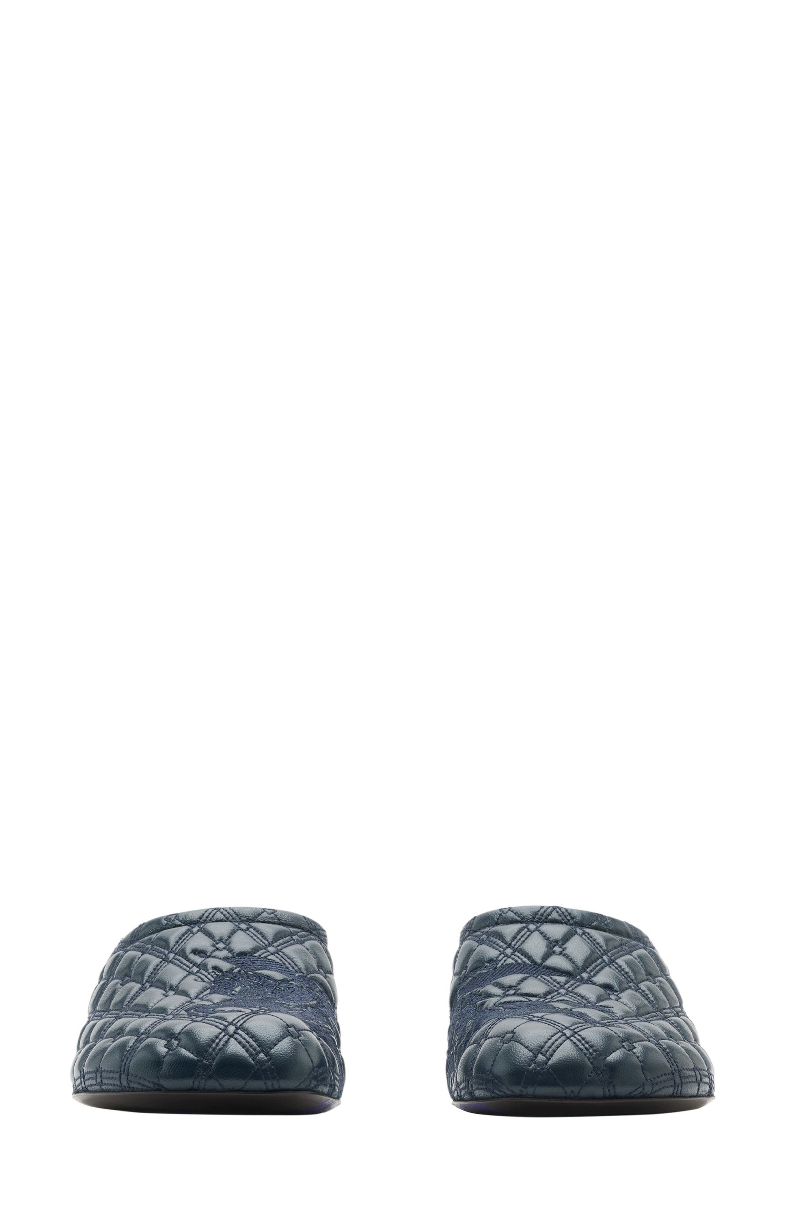 Burberry Baby EKD Kitten Heel Mule, Alternate, color, Lake