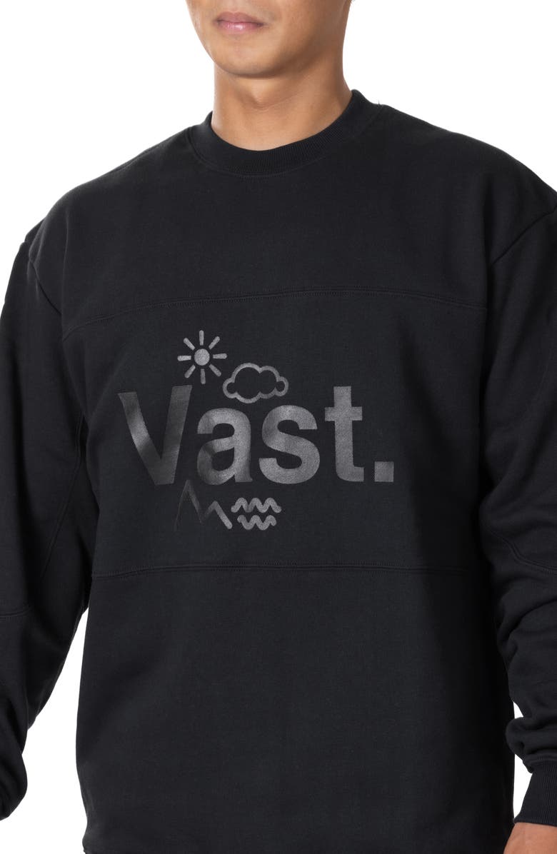 VAST Crewneck Logo Graphic Sweatshirt, Alternate, color, 