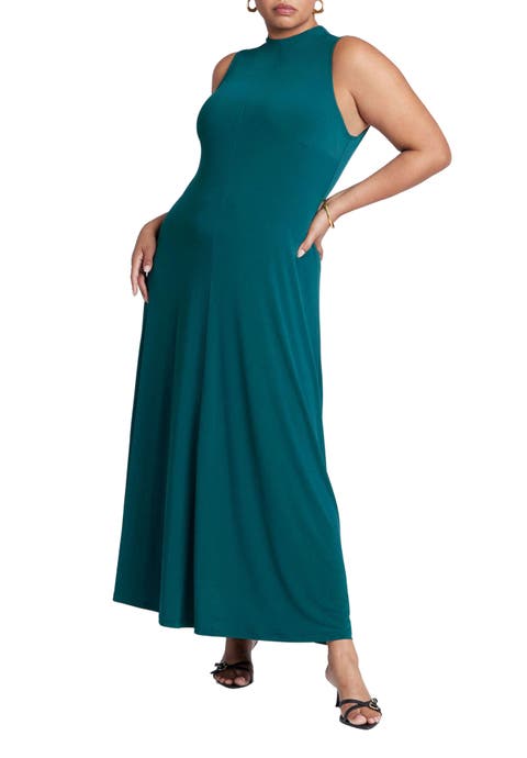 Mock Sleeveless Maxi Dress (Plus Available)