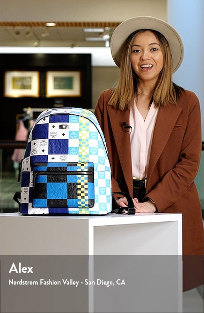 Medium Stark Visetos Coated Canvas Backpack, sales video thumbnail