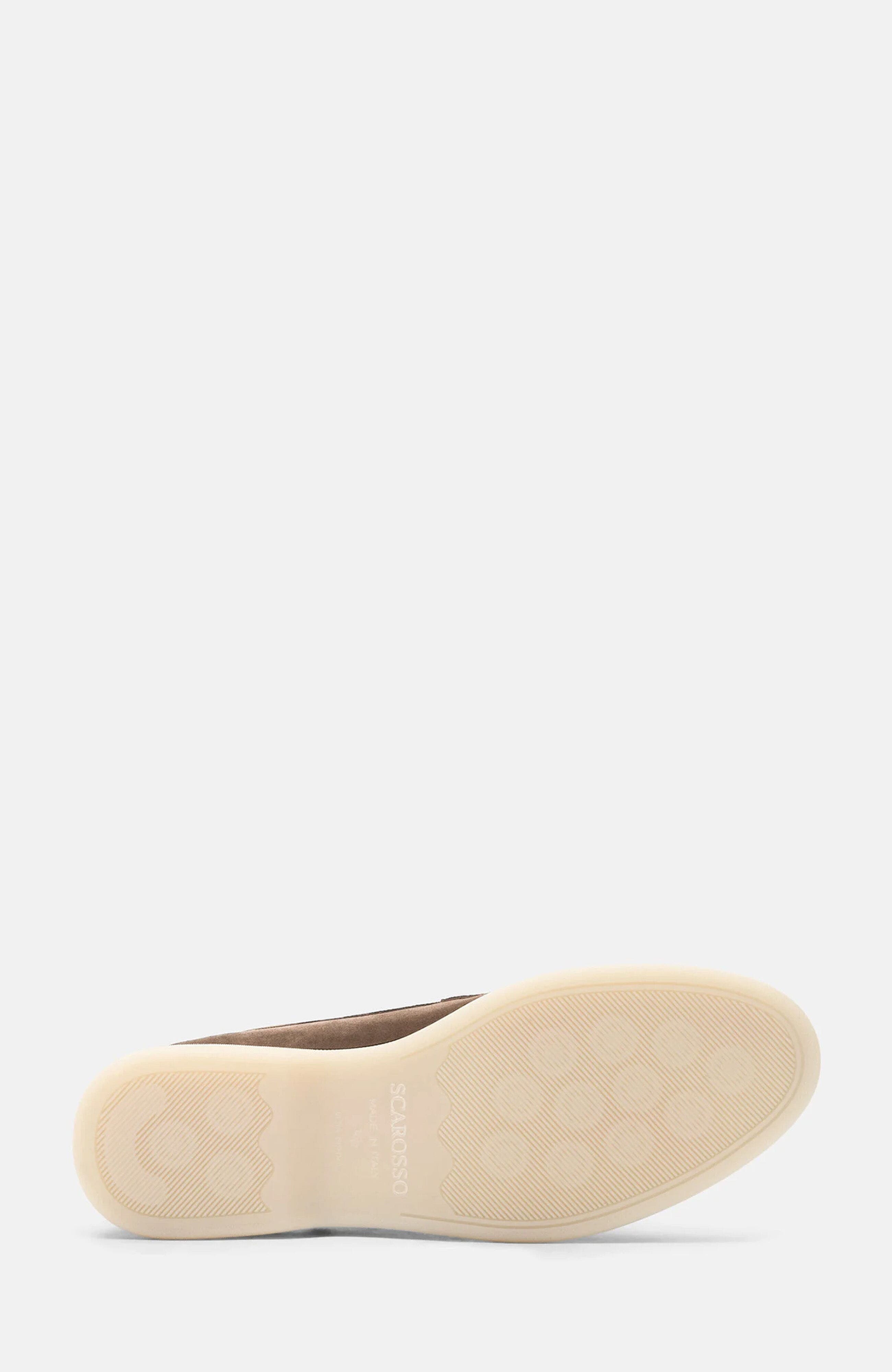Leandra Loafers, Alternate, color, Deep Taupe - Suede