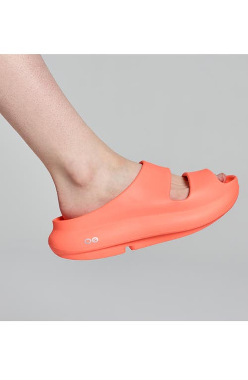 Oofos Ooyea Slide Sandal In Yellow