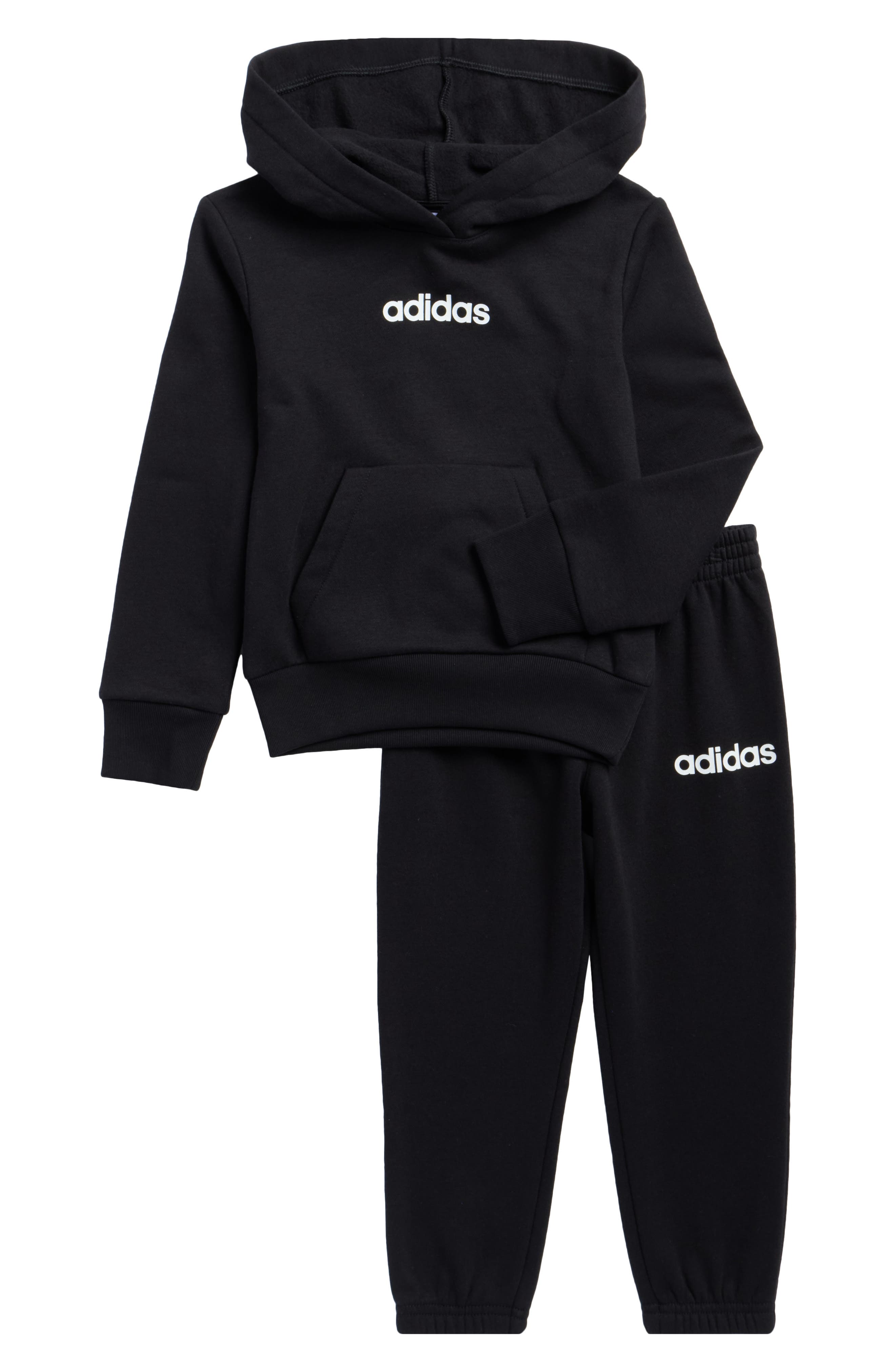 adidas Kids' Cotton Blend Fleece Hoodie & Pants Set