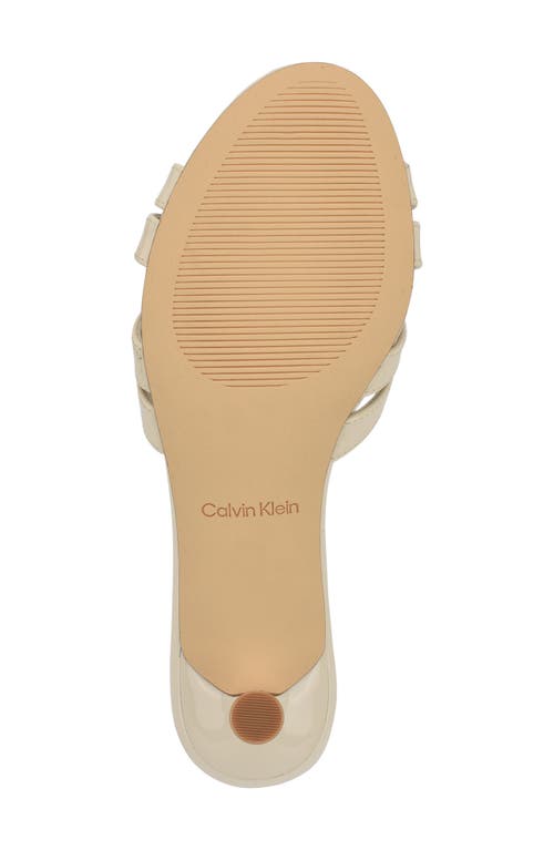 CALVIN KLEIN CALVIN KLEIN GABBIE KITTEN HEEL SLIDE SANDAL