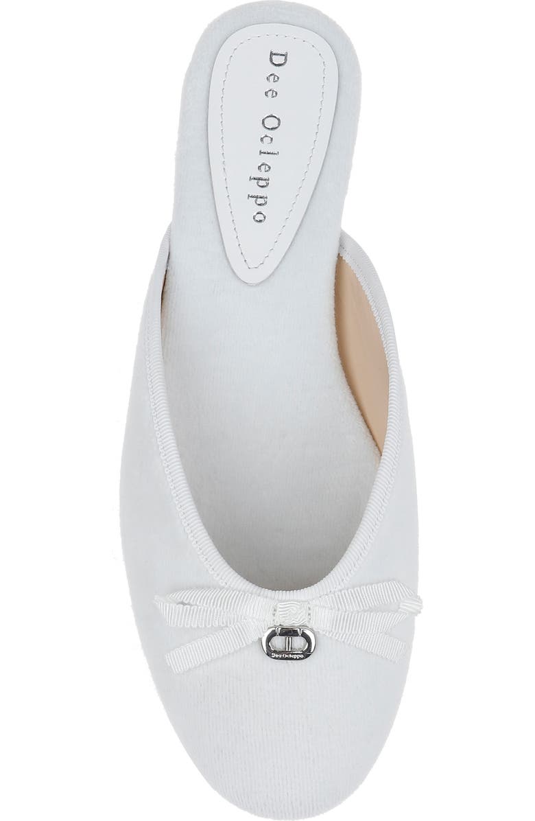 Dee Ocleppo Athens Terry Cloth Mule, Alternate, color, White