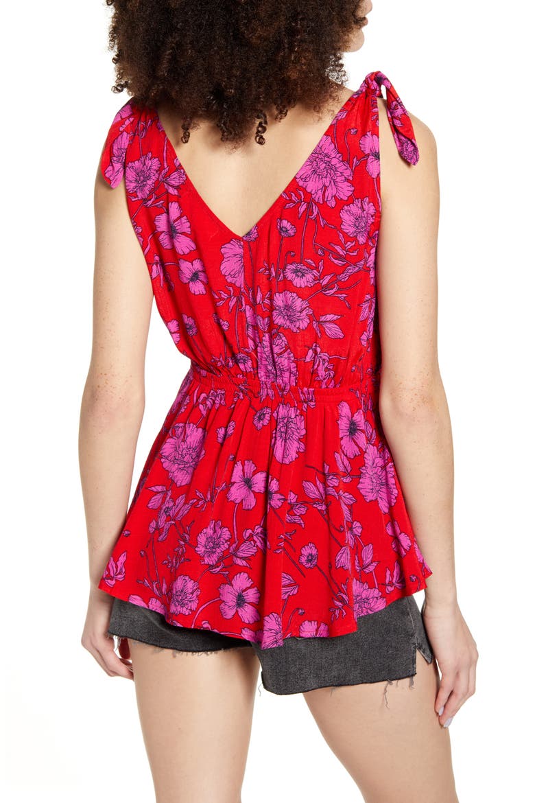 Bondi Beach Tank Top, Alternate, color, RED MAG