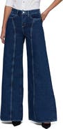 L'AGENCE Lestat Seamed High Waist Wide Leg Jeans