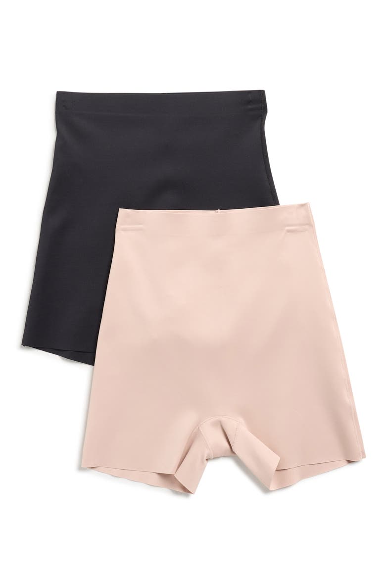 2-Pack Power Mesh True Waist Shaping Boyshorts, Main, color, BLACK/ ONDINE BLUSH