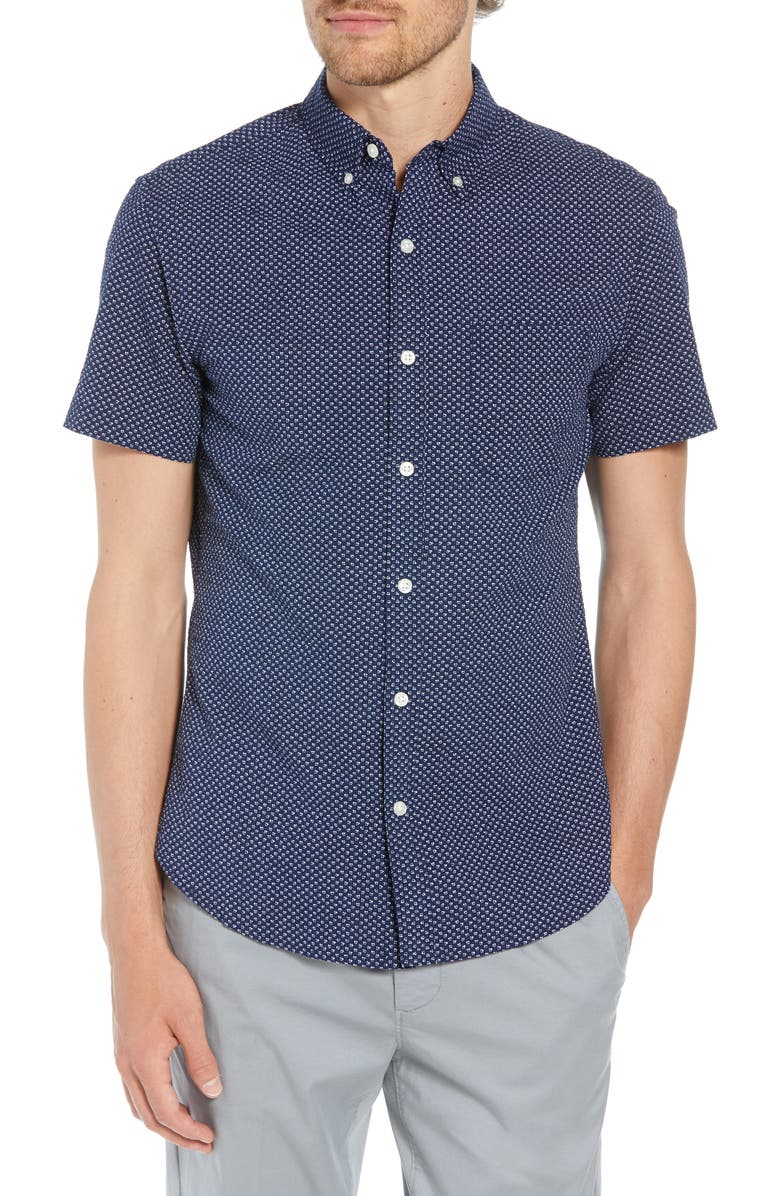 Bonobos Slim Fit Poppy Print Shirt, Main, color,