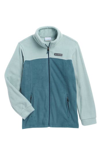 Columbia Kids' Steens Mt Ii Fleece Jacket In Crushed Blue/ Everblue