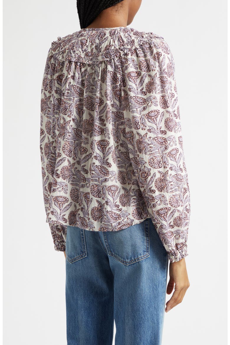 Florelle Cotton Blend Top, Alternate, color, PURPLE MEADOW