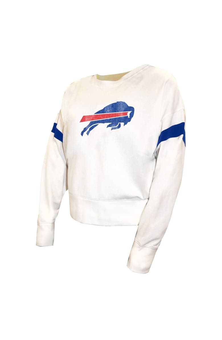 FANATICS Women's Fanatics  White Buffalo Bills Plus Size Fleece Pullover Sweatshirt, Alternate, color, White