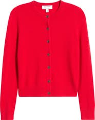 Nordstrom Cashmere Crewneck Cardigan