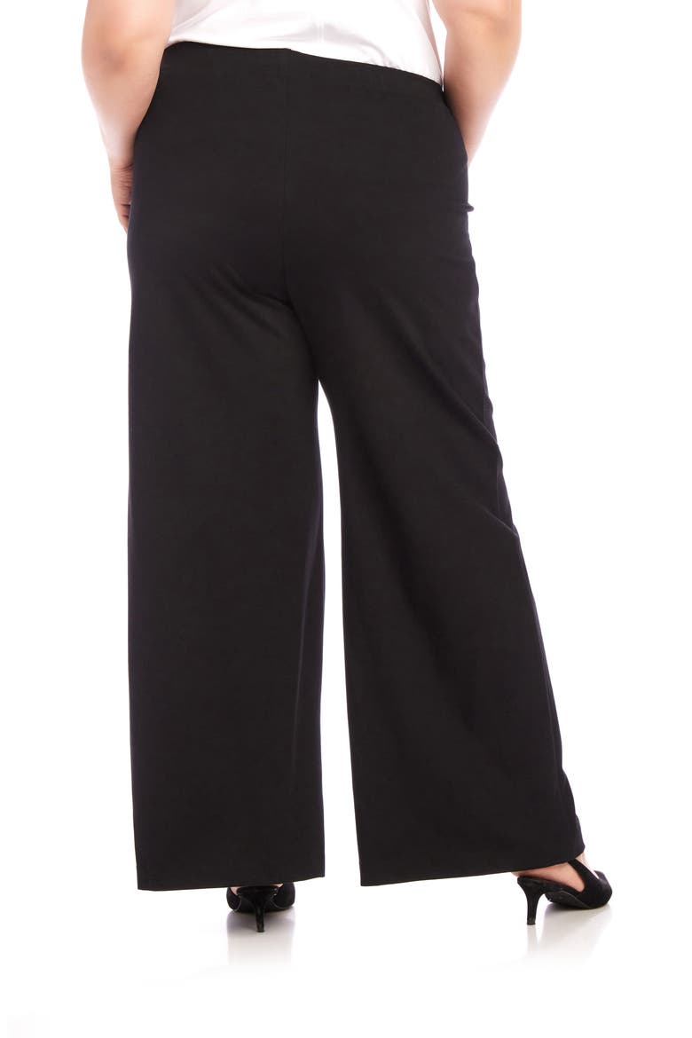 Luna Ponte Wide Leg Pants, Alternate, color, BLACK
