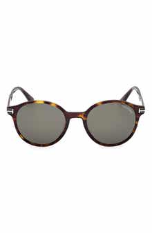 TOM FORD 52mm Round Sunglasses