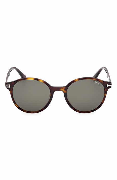 TOM FORD 52mm Round Sunglasses