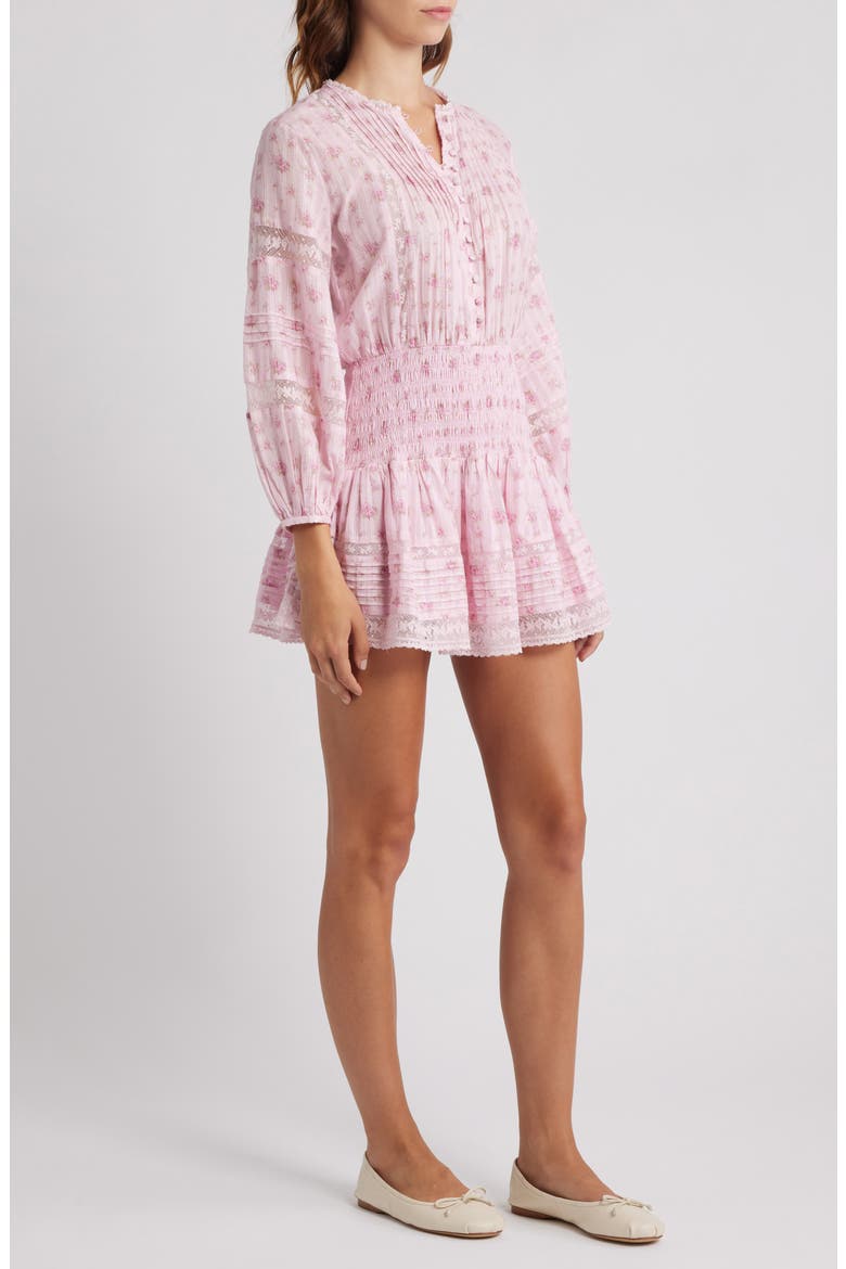 Janis Long Sleeve Minidress, Alternate, color, RASPBERRY FIELDS