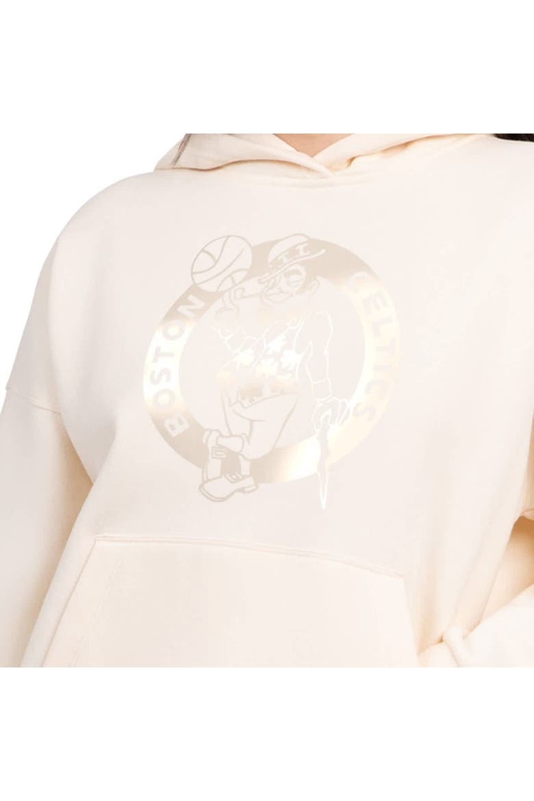 Women's Starter  Cream Boston Celtics Pastel Relaxed Hoodie, Alternate, color, Cream