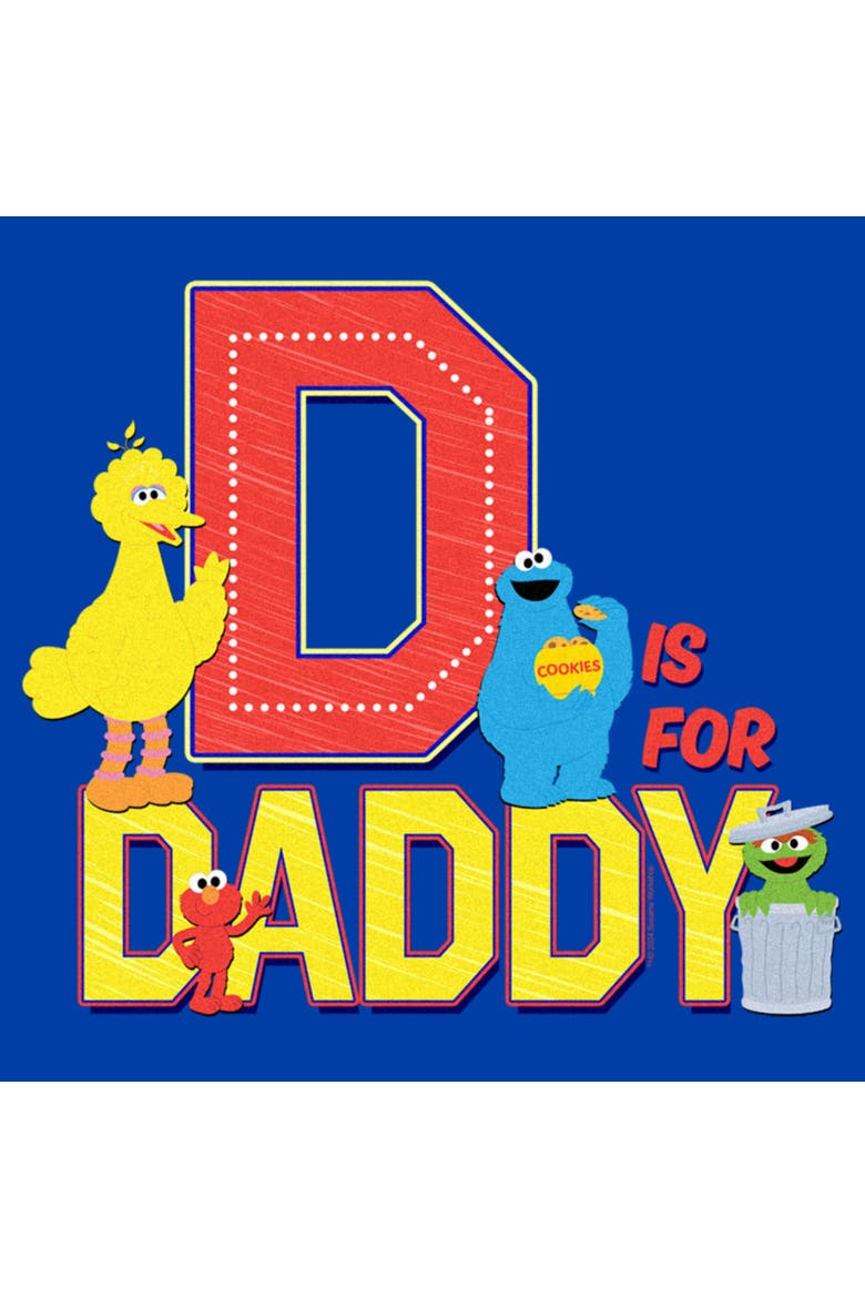 Men's Sesame Street D Is for Daddy  Graphic T-Shirt, Alternate, color, Royal Blue