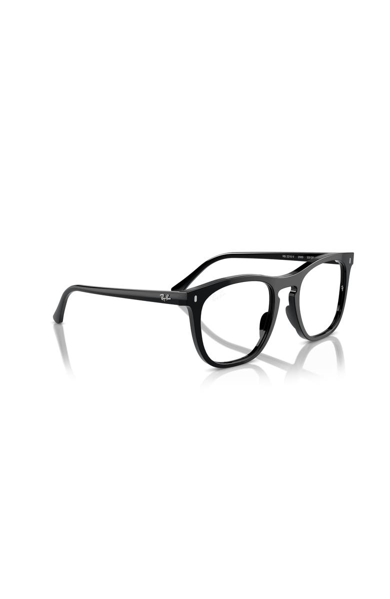 Ray-Ban 53mm Square optical glasses, Alternate, color, Black