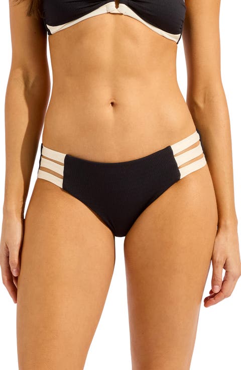 Multi Strap Hipster Bikini Bottoms