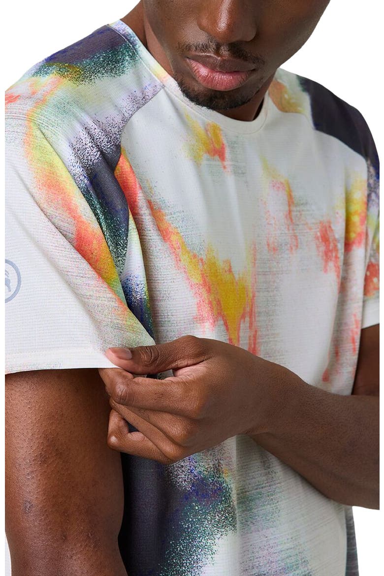 Wasatch Adventure Run T-Shirt - Men's, Alternate, color, Multi Glitch Print