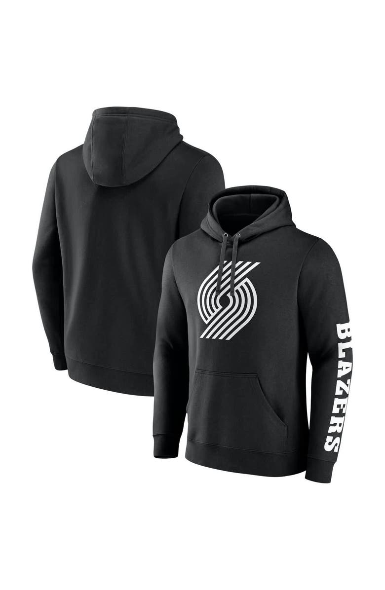 FANATICS Men's Fanatics Black Portland Trail Blazers Put Me In Coach Fleece Pullover Hoodie, Alternate, color, Black