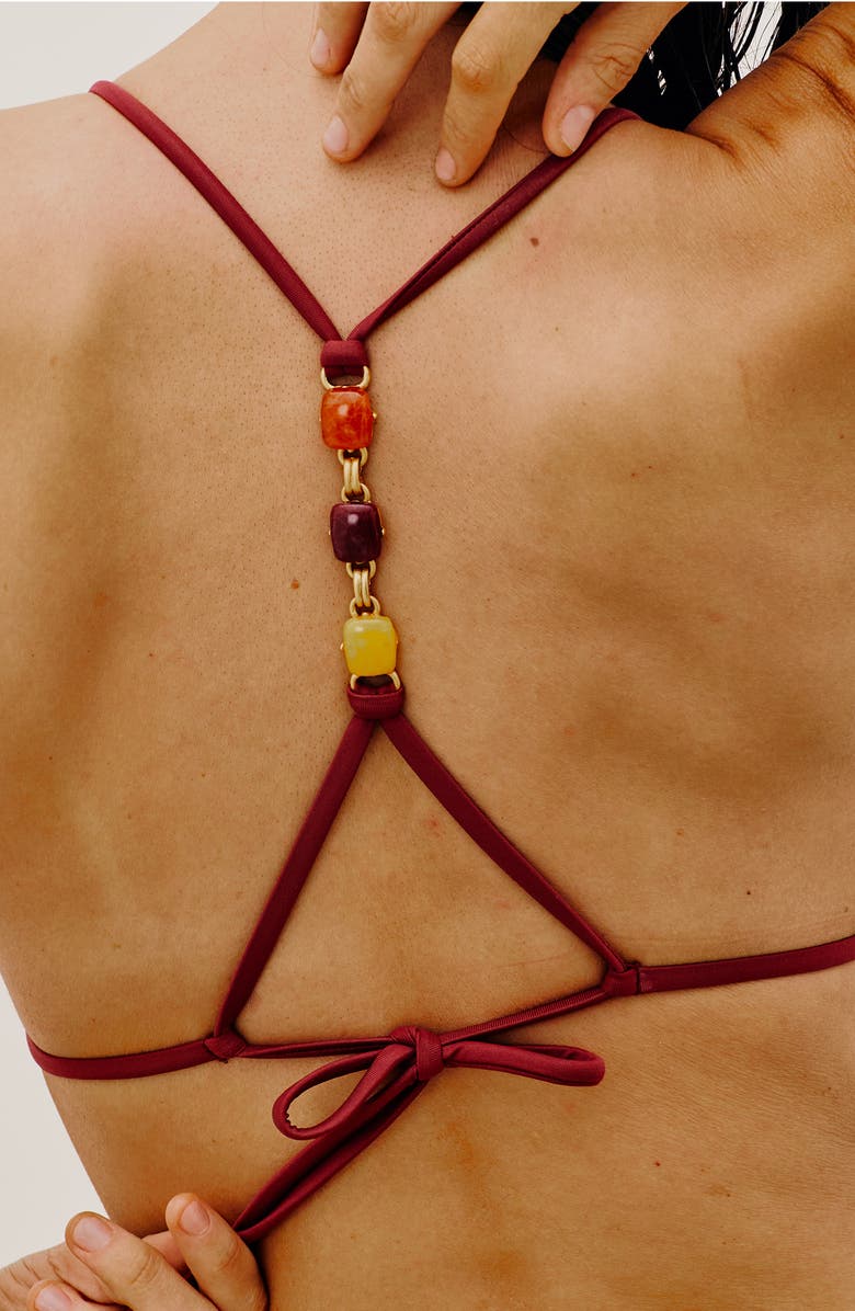 ViX Paula Hermanny Martha T-Back Triangle Bikini Top, Alternate, color, 