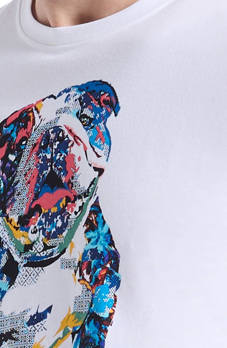 Robert Graham Collage Graham Cotton Graphic T-Shirt, Alternate, color, White