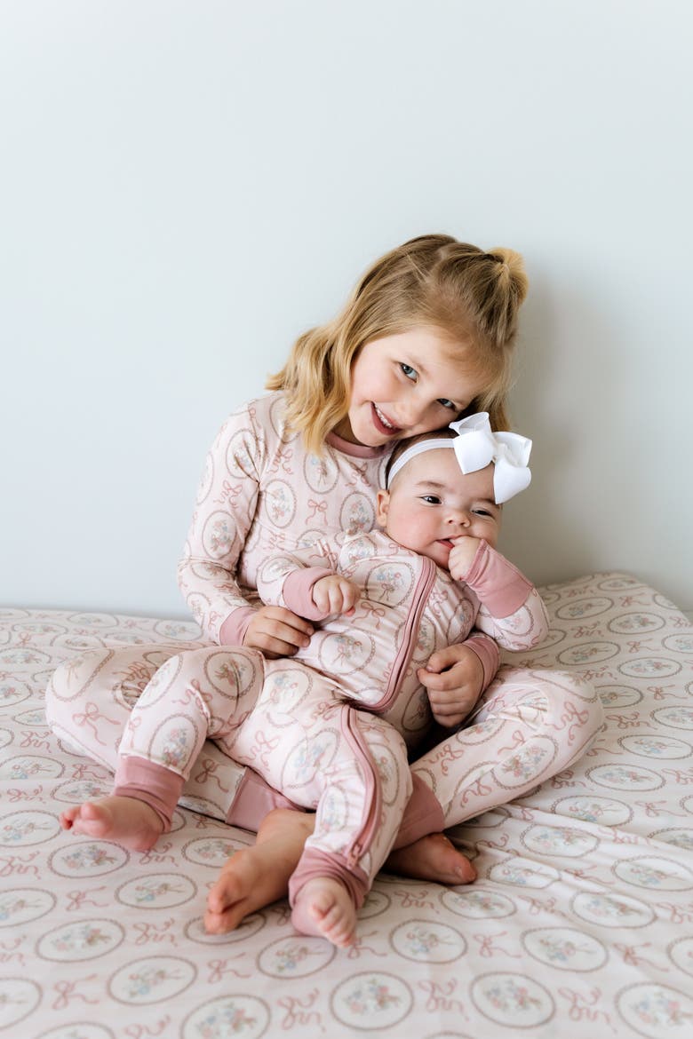 Blaire Two Piece Sleepwear Set, Alternate, color, Light Pink