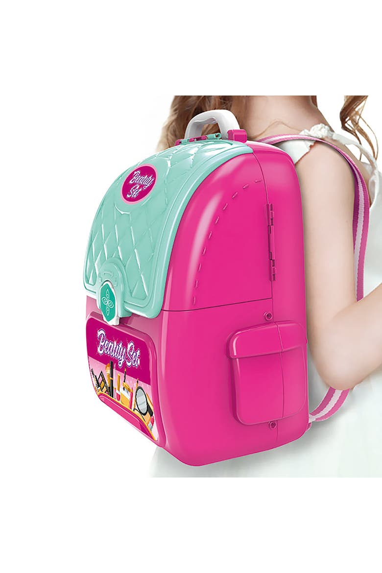 On The Go Backpack Pretend Play Vanity, Alternate, color, Pink