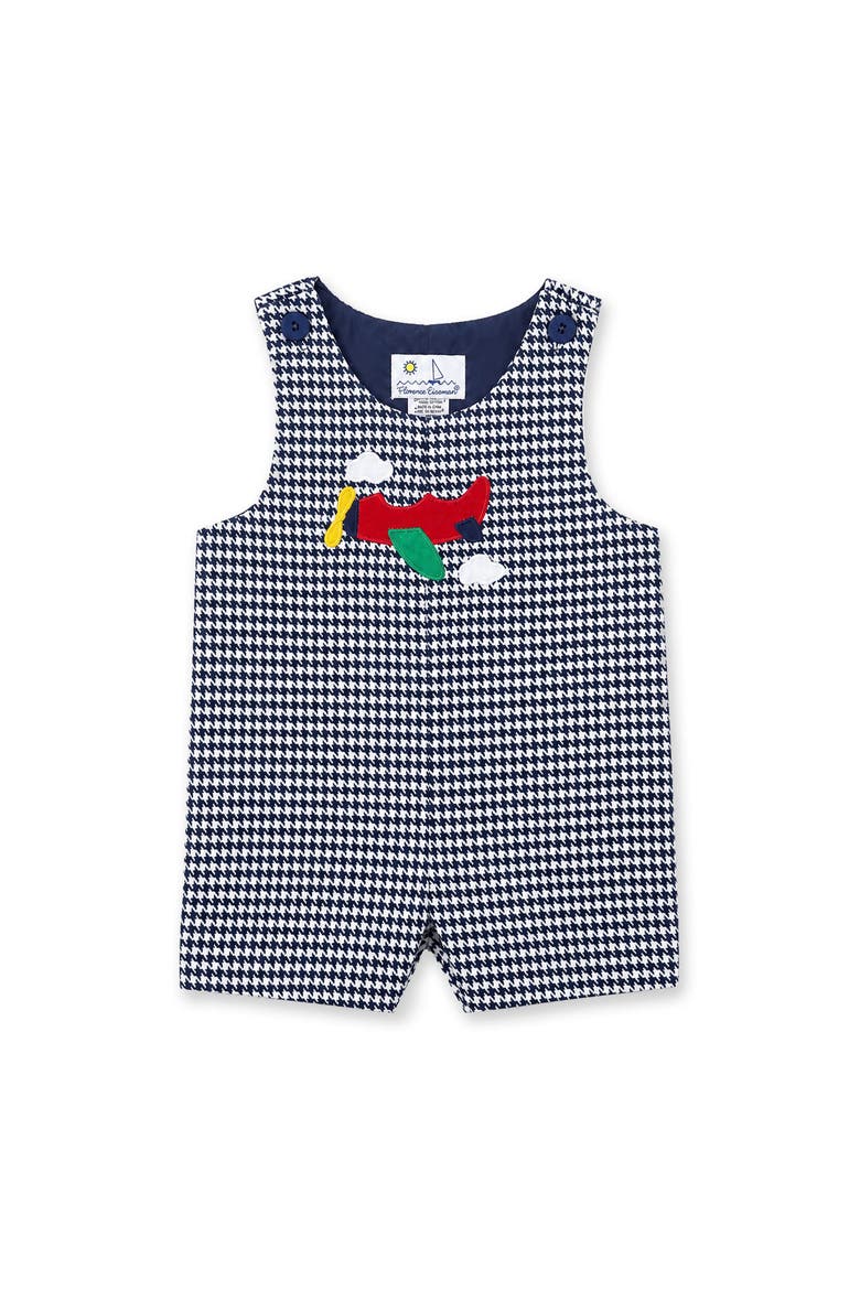 Houndstooth Shortall with Airplane, Main, color, Navy & White Houndstooth