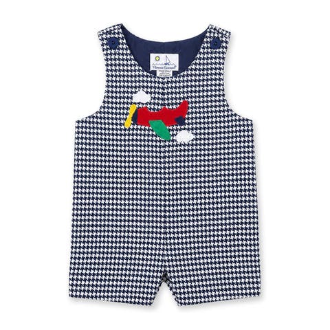 Houndstooth Shortall with Airplane