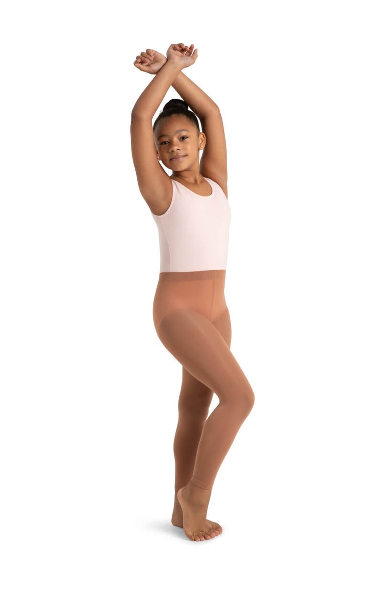 Ultra Soft Footless Tight w Self Knit Waist Band, Alternate, color, beige/khaki