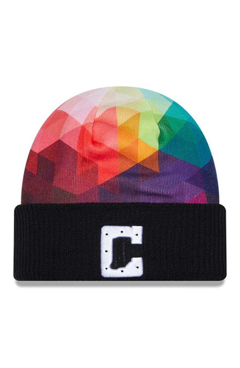 New Era Men's New Era Black Indianapolis Colts 2023 NFL Crucial Catch Cuffed Knit Hat, Main, color,