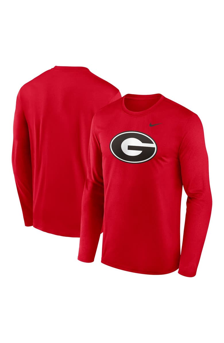 Nike Men's Nike Red Georgia Bulldogs Primetime Primary Legend Long Sleeve T-Shirt, Alternate, color, Red