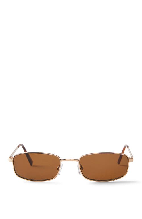 Cotton On Asha Metal Slim Wrap Around Sunglasses
