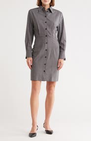 BOSS Dertoa Long Sleeve Shirtdress