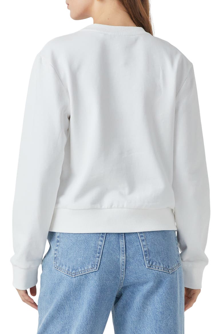 New York Embellished Sweatshirt, Alternate, color, WHITE