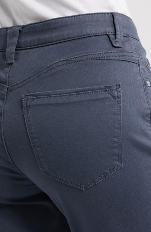 Wit & Wisdom High Waist Straight Leg Stretch Twill Pants In Shadow