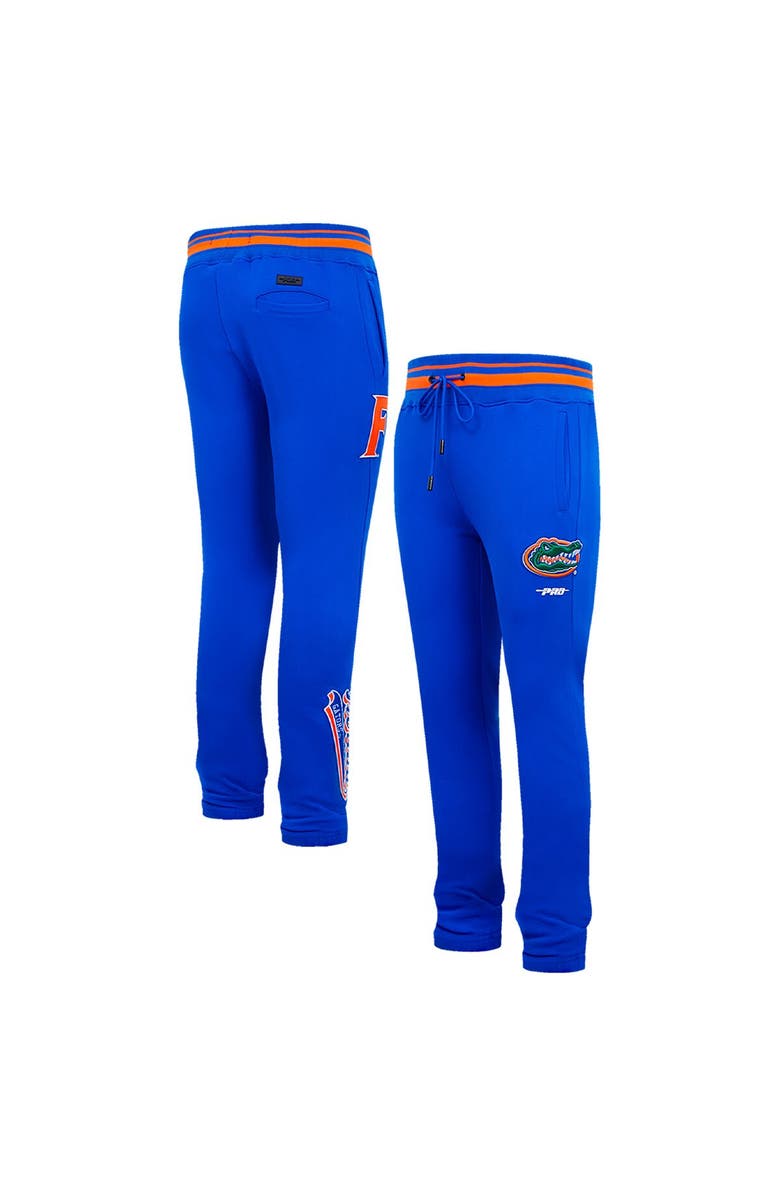 PRO STANDARD Men's Pro Standard Royal Florida Gators Script Tail Fleece Sweatpants, Main, color, 