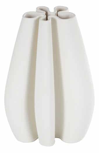 VIVIAN LUNE HOME Fluted Ceramic Vase