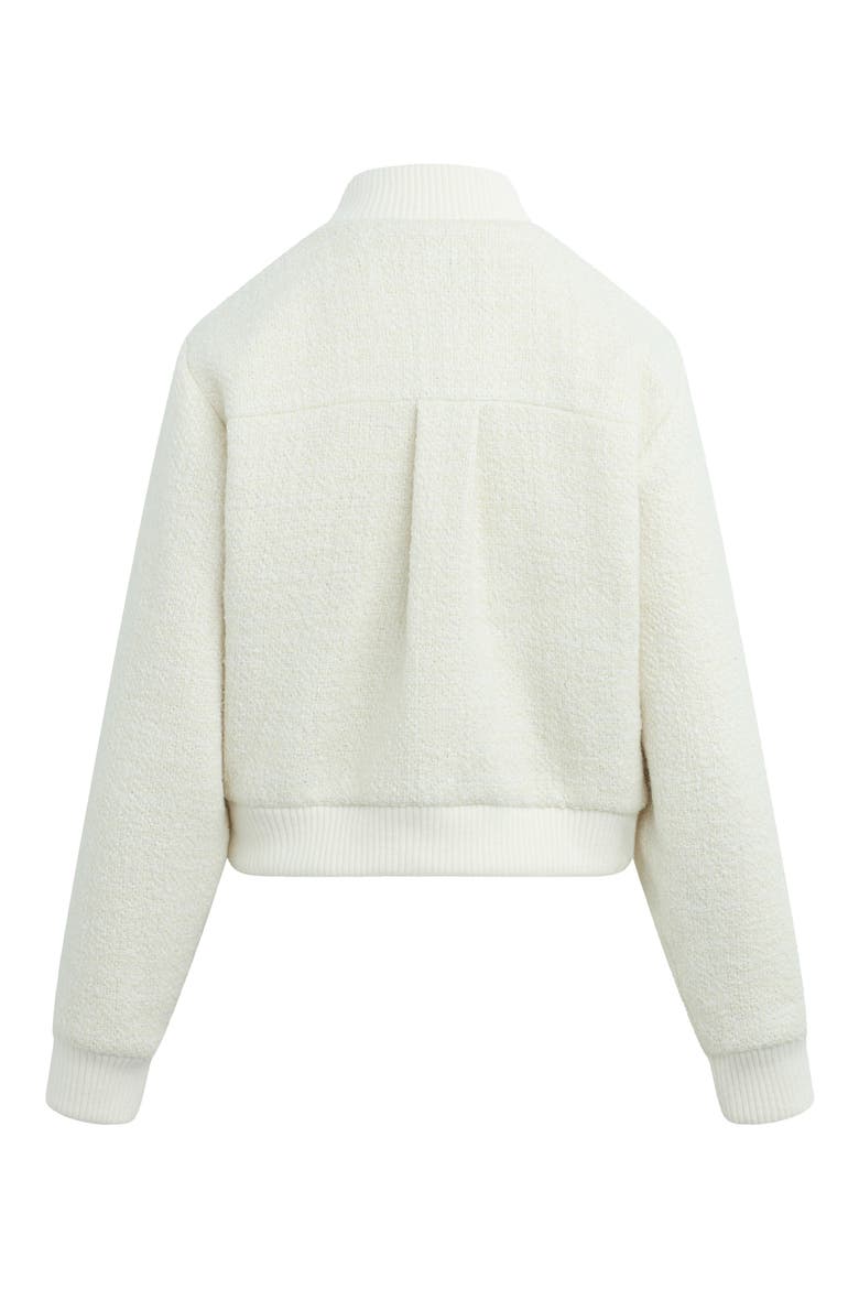 The Bouclé Studio Bomber Jacket, Alternate, color, IVORY